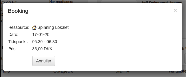 Bekræft annullering