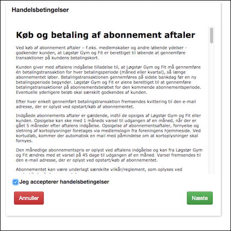 Tilmeld betalingskort
